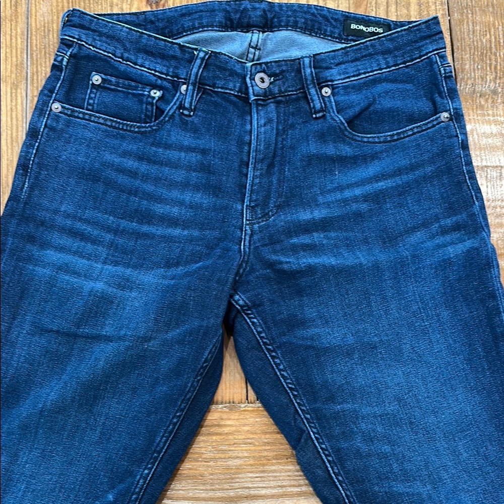 Bonobos Blue Slim Jeans with Premium Indigo Wash 32x34